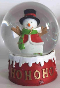 CHRISTMAS SNOWMAN WATERBALL - WITH FLASHING COLOURS