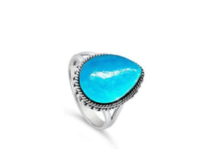 TURQUOISE SS RING