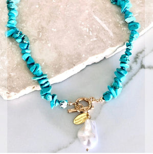 AMOUR CHOKER - TURQUOISE