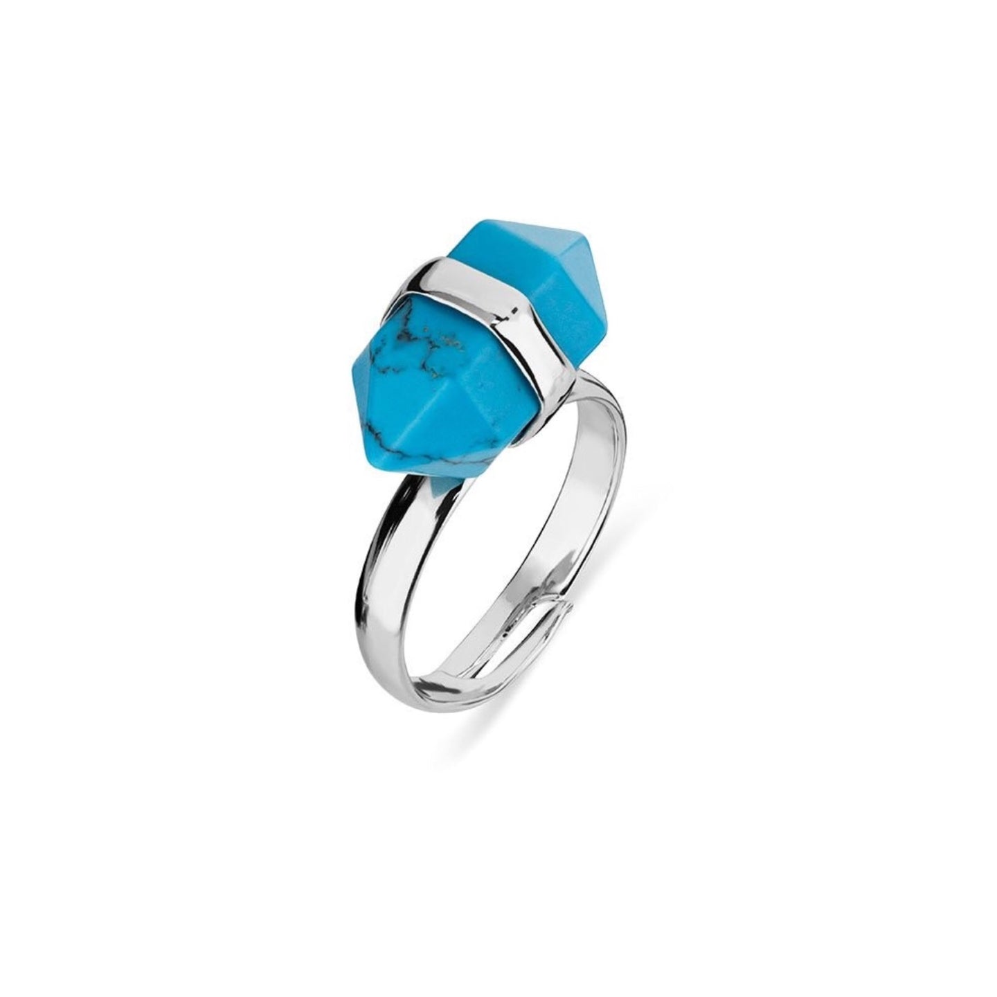 FASHION RING WITH TURQUOISE STONE